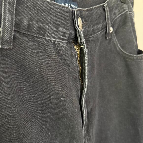 Aeropostale NWT High Rise Baggy Jeans Black Denim Womens Sz 12 90s Relaxed - Picture 9 of 16